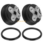 2X Front Wheel Brake Drum Hub & Dust Seal for Yamaha Timberwolf 250 (1992–1998)