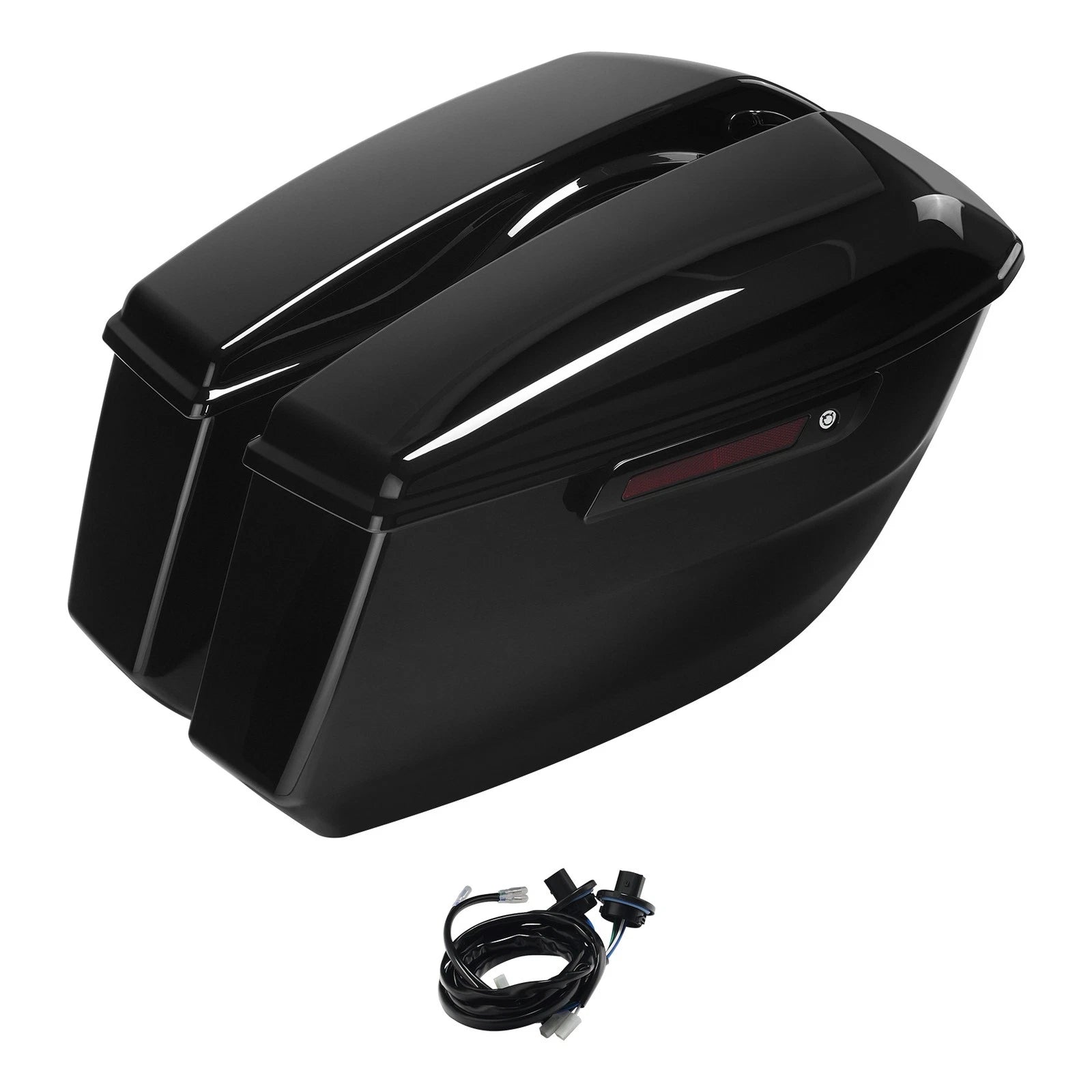 Hard Saddlebags for Harley Touring Road Glide (2023–2025) Vivid Black
