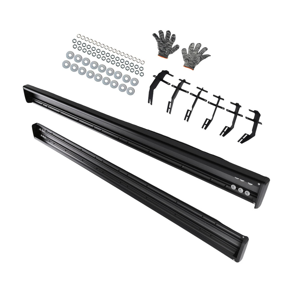6" Wide Side Step Package for Ford F-150 Super Crew Cab (2015–2025) Aluminum