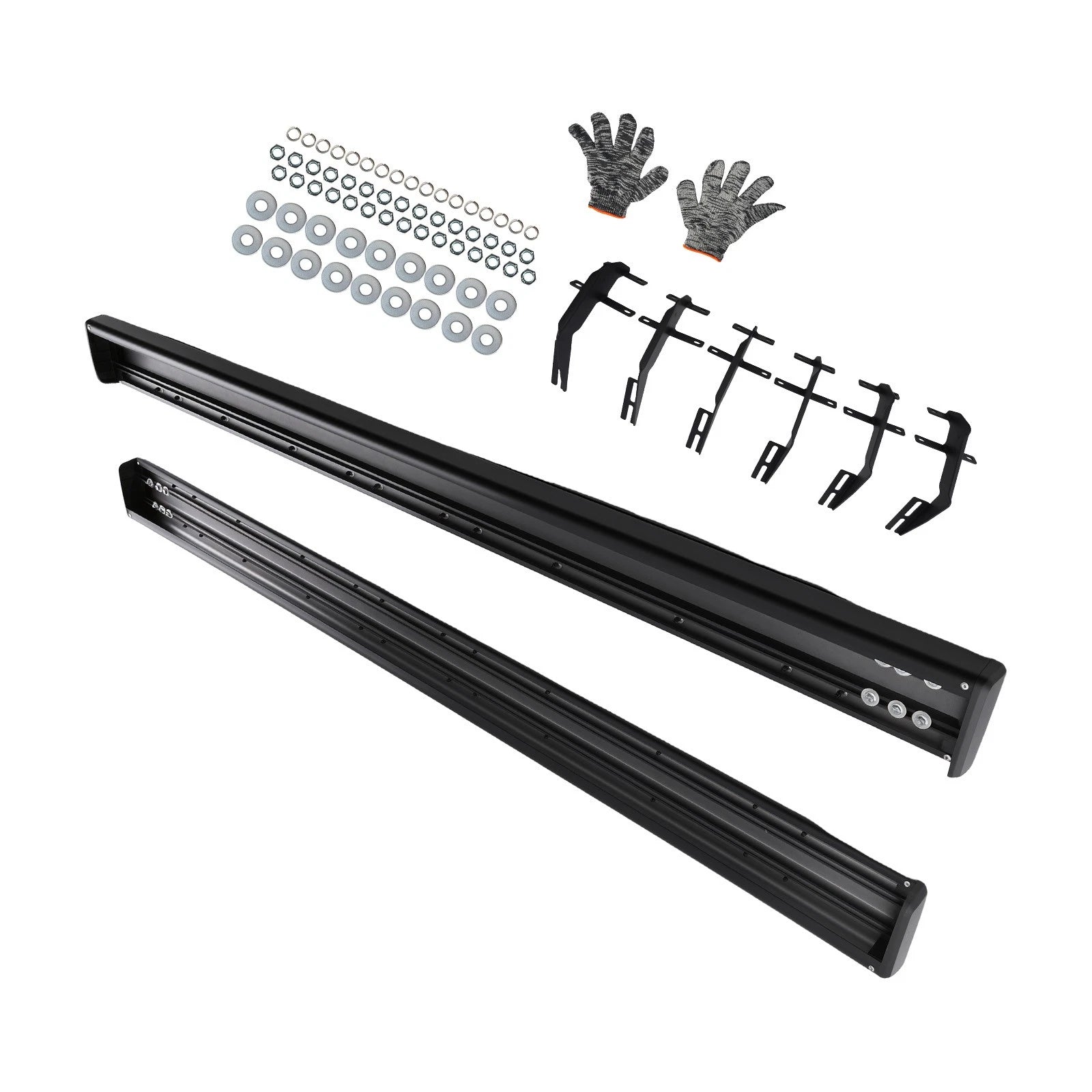 6" Wide Side Step Package for Ford F-150 Super Crew Cab (2015–2025) Aluminum