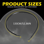 Set of 2 Black Rubber Roof Drip Molding Strips for Toyota Corolla (2003–2008)