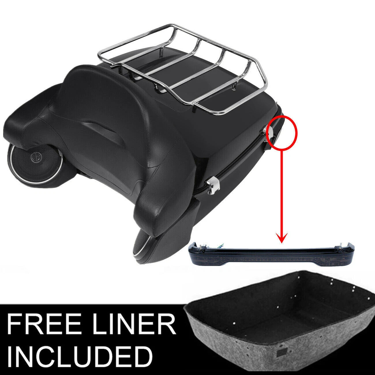 LED Tail Light Speakers for Harley Touring (2014–2023)