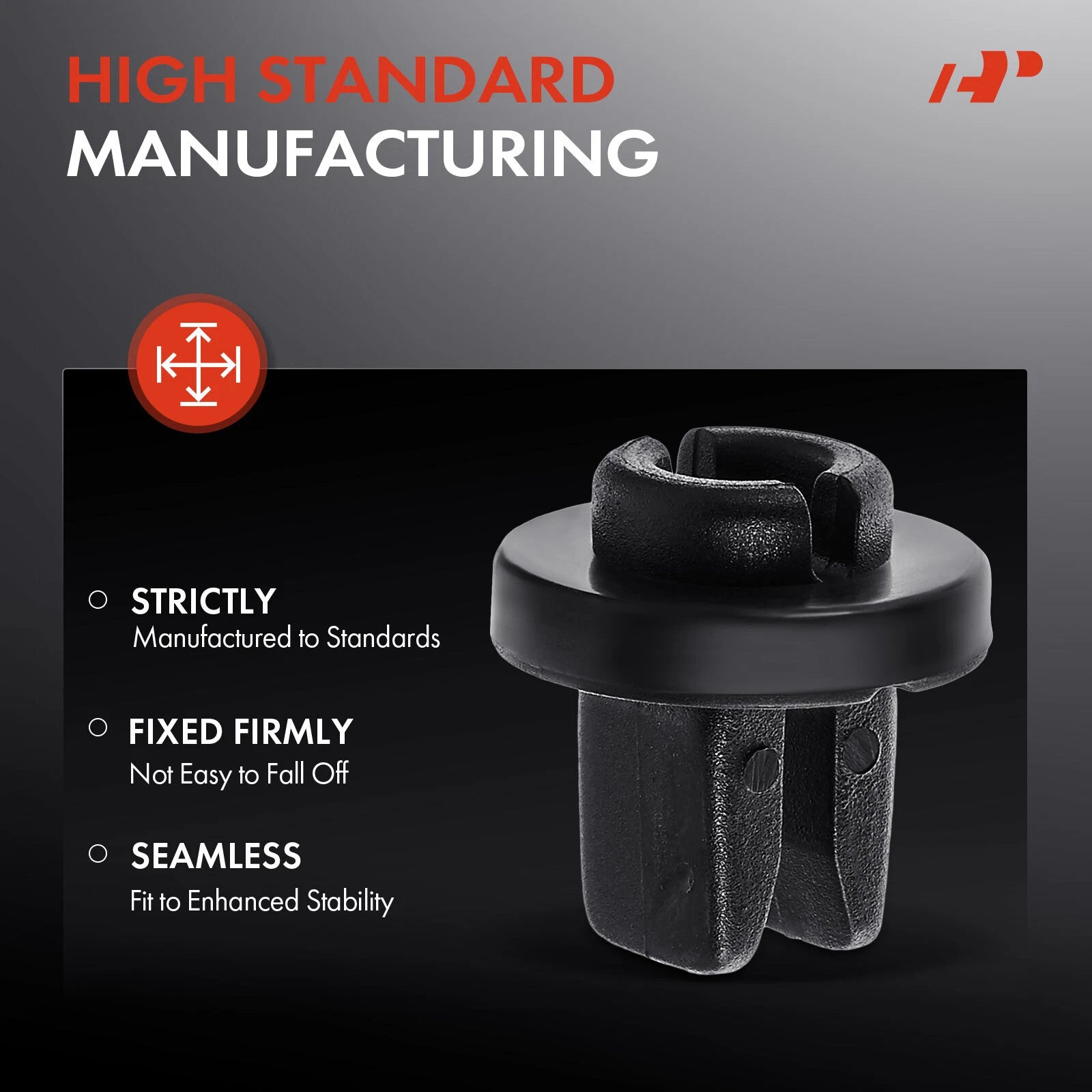 50Pcs Nylon Wheel Well Moulding Screw Grommet for Honda CR-V (1997–2001)