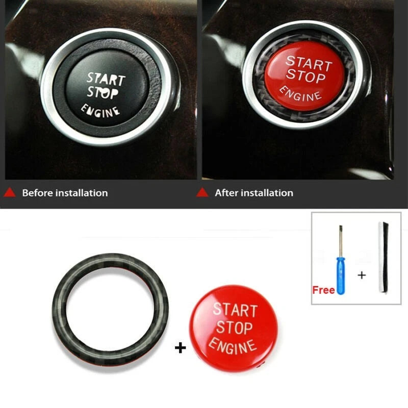 Button Ring Cover for (2009–2012) - Real Carbon Fiber, 2X Tool