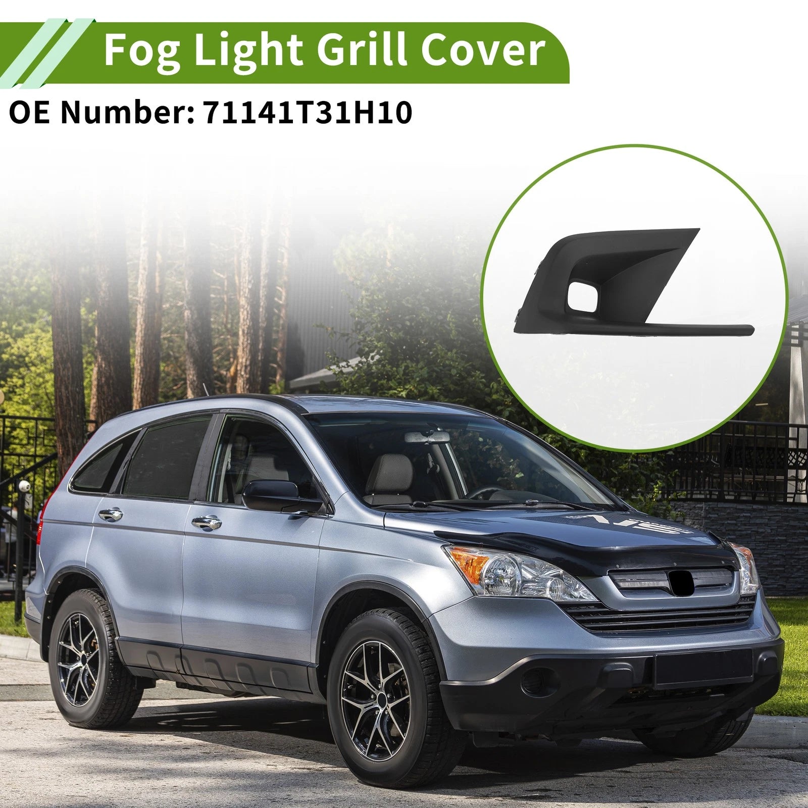 1pc Fog Light Grill for Honda Civic (2022–2024) No. 71141T31H10