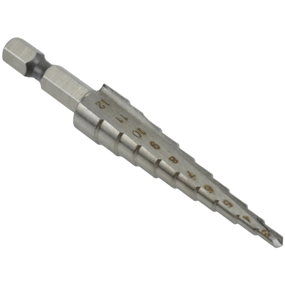 3X Step Drill Bit Set HSS 4241 Hexagonal Shaft for Metal Wood Plastic