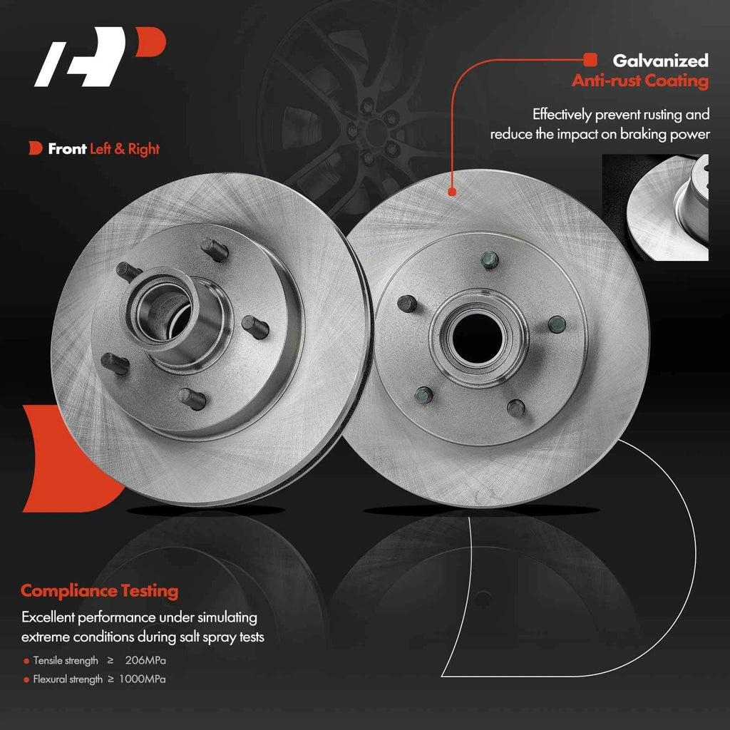 Front Disc Brake Rotors & Ceramic Pads for Chevy Blazer (1995-1997)