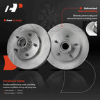Front Disc Brake Rotors & Ceramic Pads for Chevy Blazer (1995-1997)