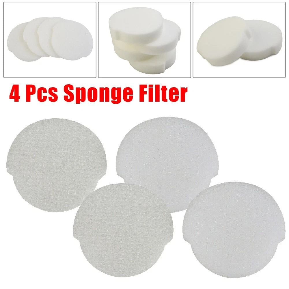 Set of 4 Sponge Filters for Upright Vacuum Cleaner (Compatible Models)