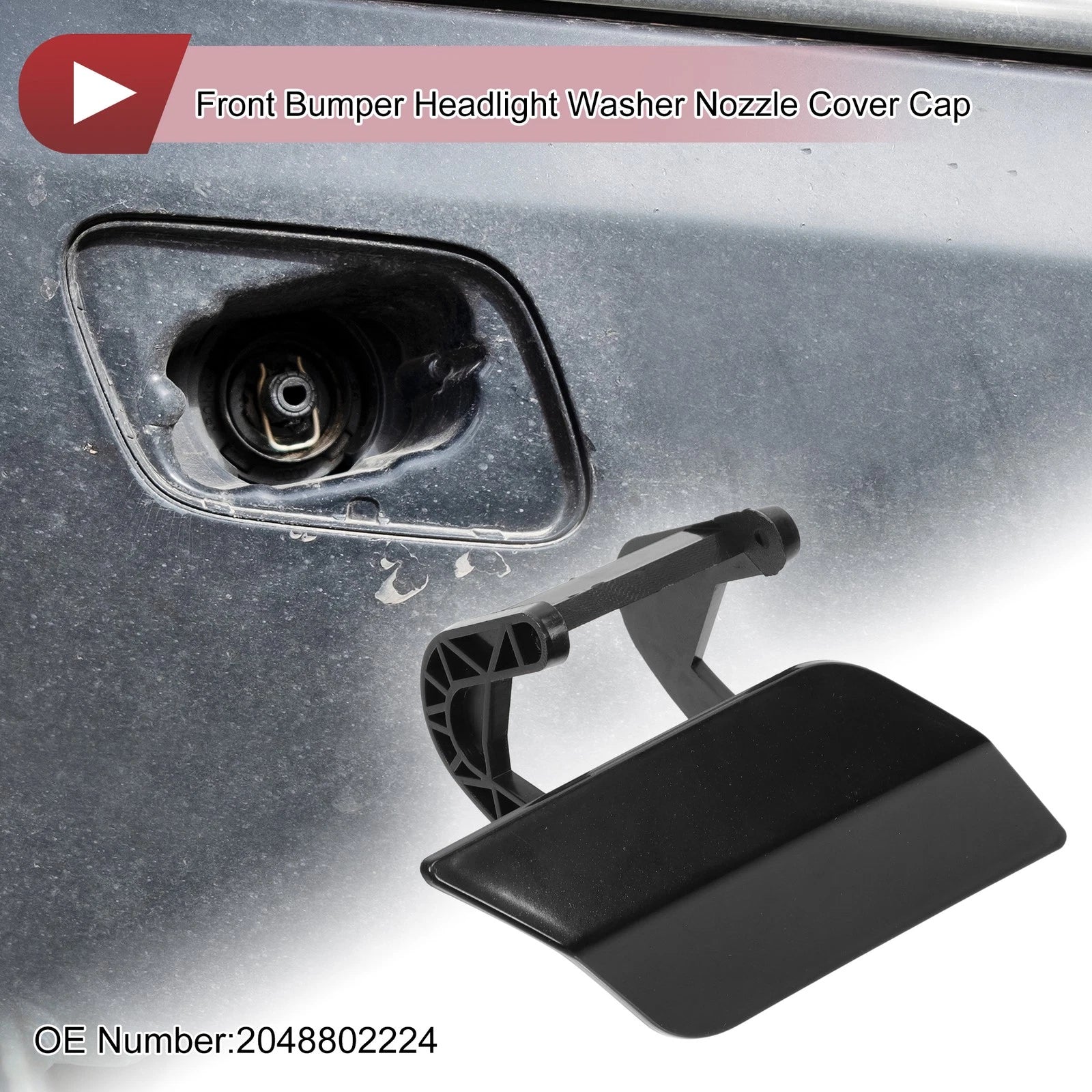 Front Right Washer Nozzle Cover Cap for Mercedes-Benz C350 (2008–2014)