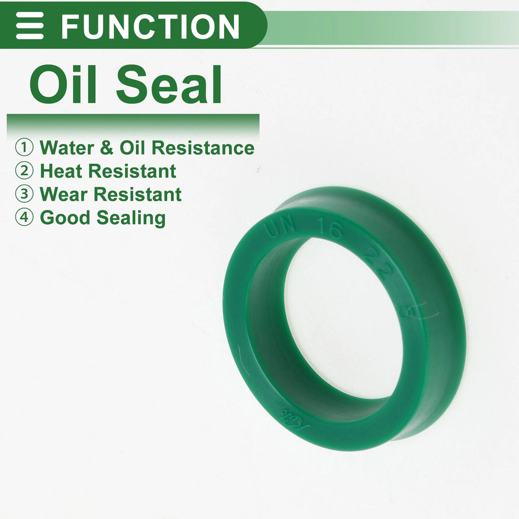 Set of 5 Oil Seal Rotary Shaft Seal 16x22x5mm High Pressure Green