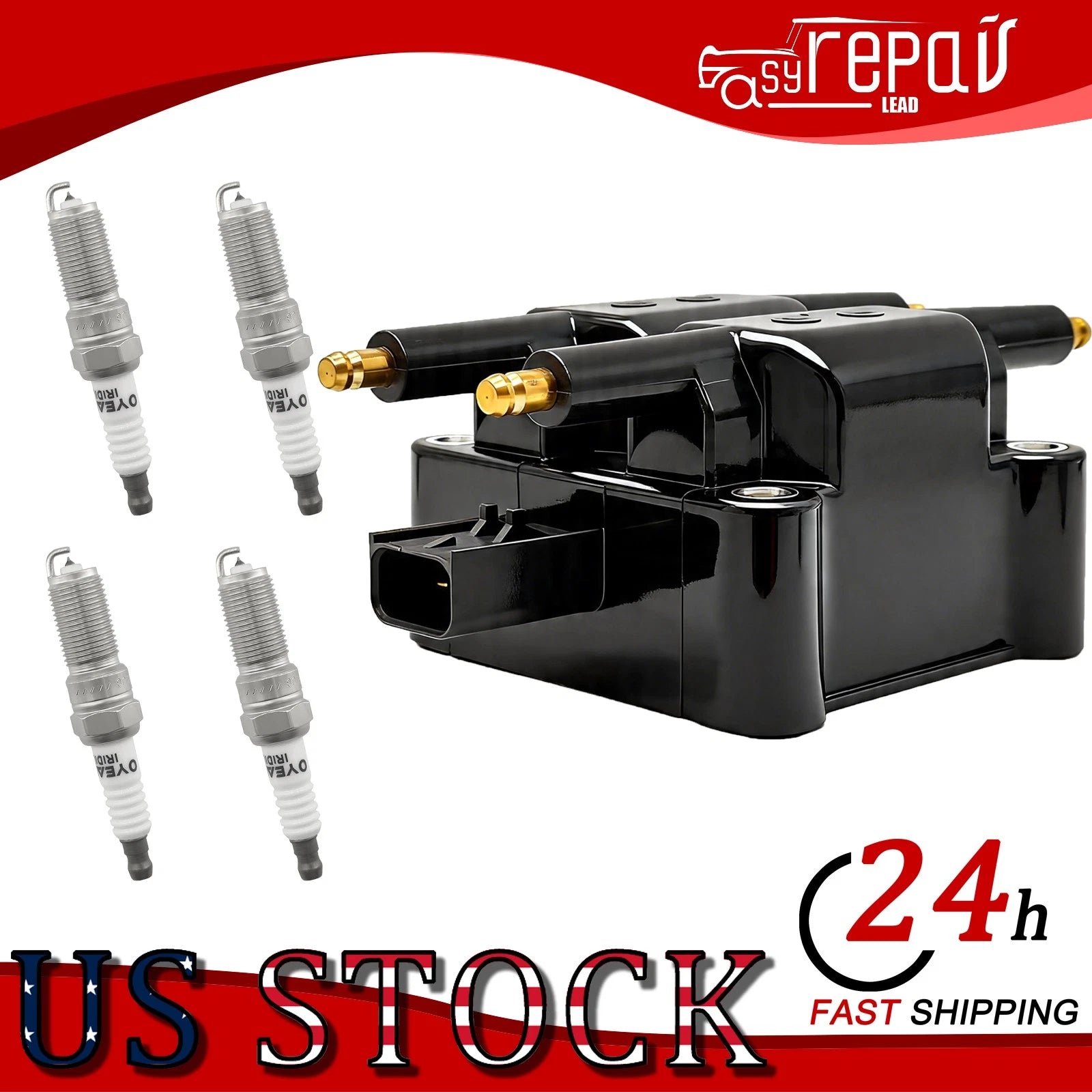 Ignition Coil & Spark Plugs Set for Chrysler PT Cruiser (2003–2009)
