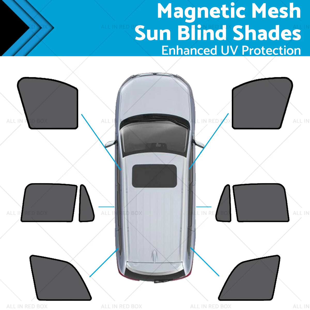 Magnetic Mesh Sun Blind Shades for Volvo XC90 (2015–Present)
