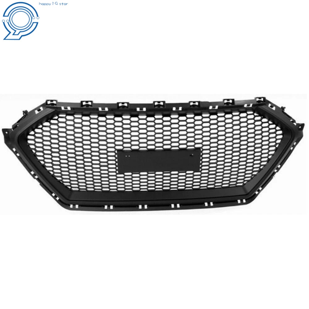Front Bumper Hood Grille for Hyundai Elantra (2017–2018) Black Replacement