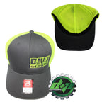 Duramax Diesel Flex Fit Hat for DMAX Truck (S/M) - Grey/Yellow Mesh Back