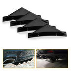 Rear Lower Bumper Diffuser for - 4 Shark Fin Splitter Black