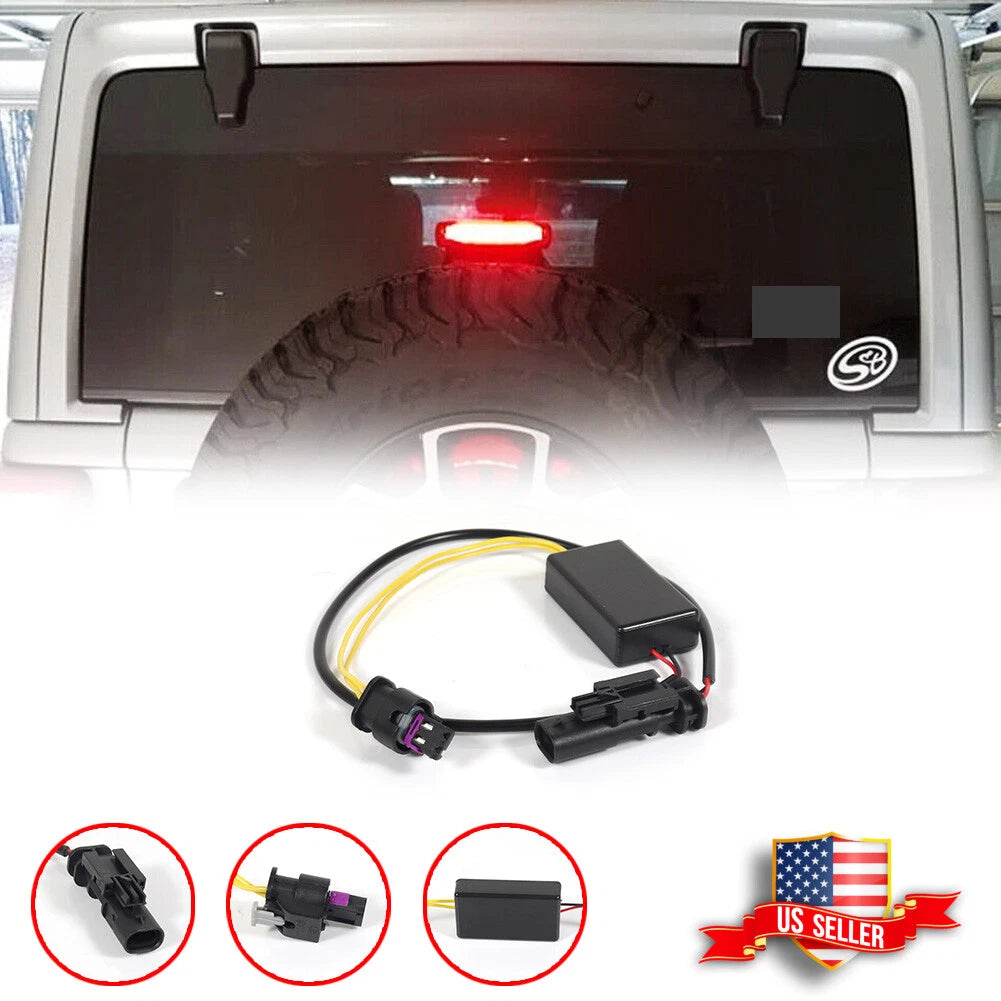 F1 Style Strobe 3rd Brake Light Module for Jeep Wrangler JL (2018–2023)