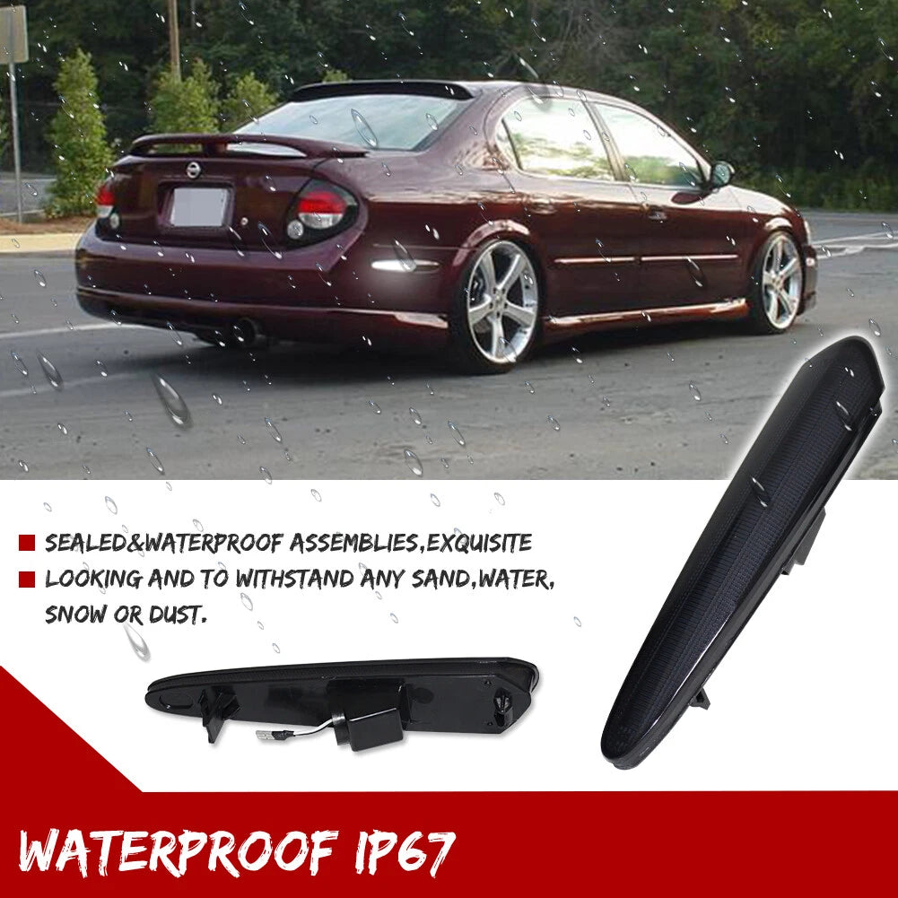 Smoked White LED Rear Side Marker Lights for Nissan Maxima (2000–2003)