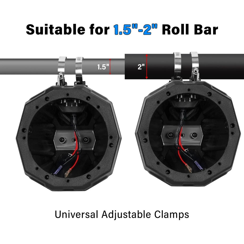 6.5" Speaker Pods Cage Enclosures for Polaris UTV (Year Range)