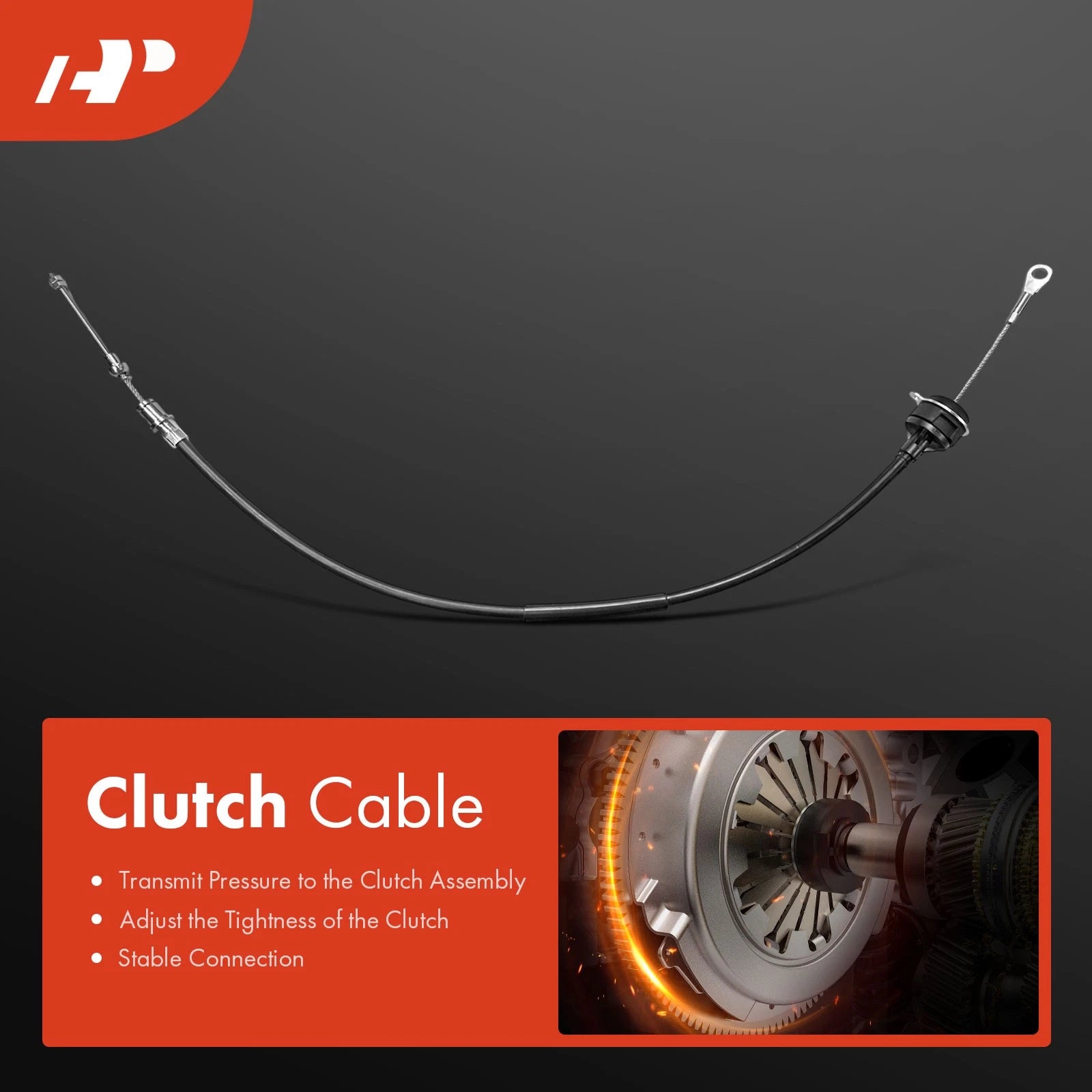 Clutch Cable for Ford Mustang, Fairmont, Mercury Marquis, Capri (1979–1993)
