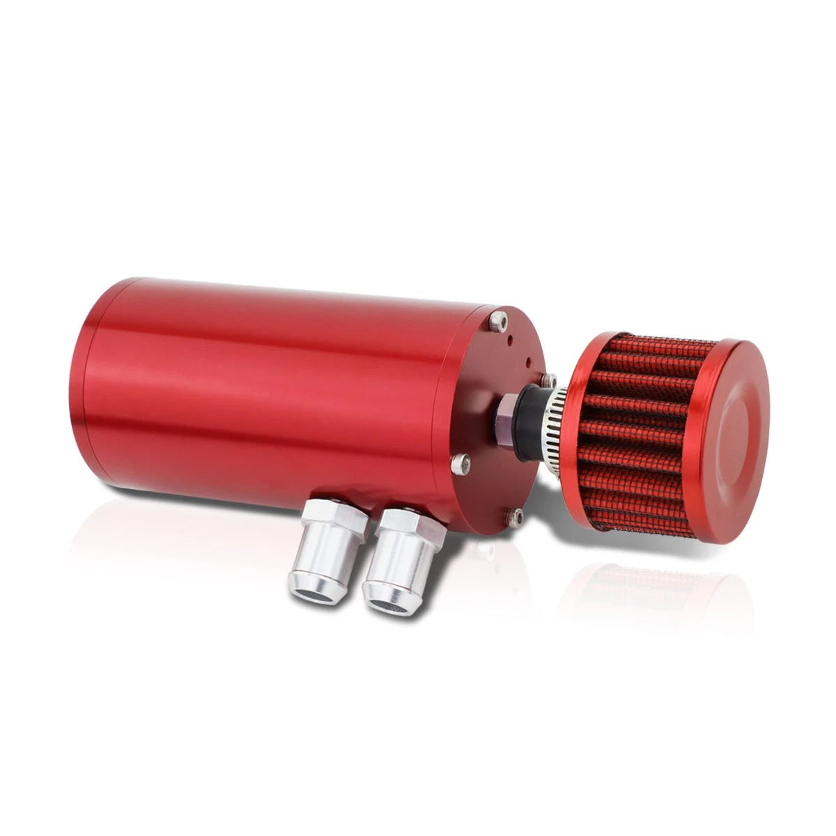 Aluminum Engine Catch Reservoir Breather Tank/Can w/Air Filter for