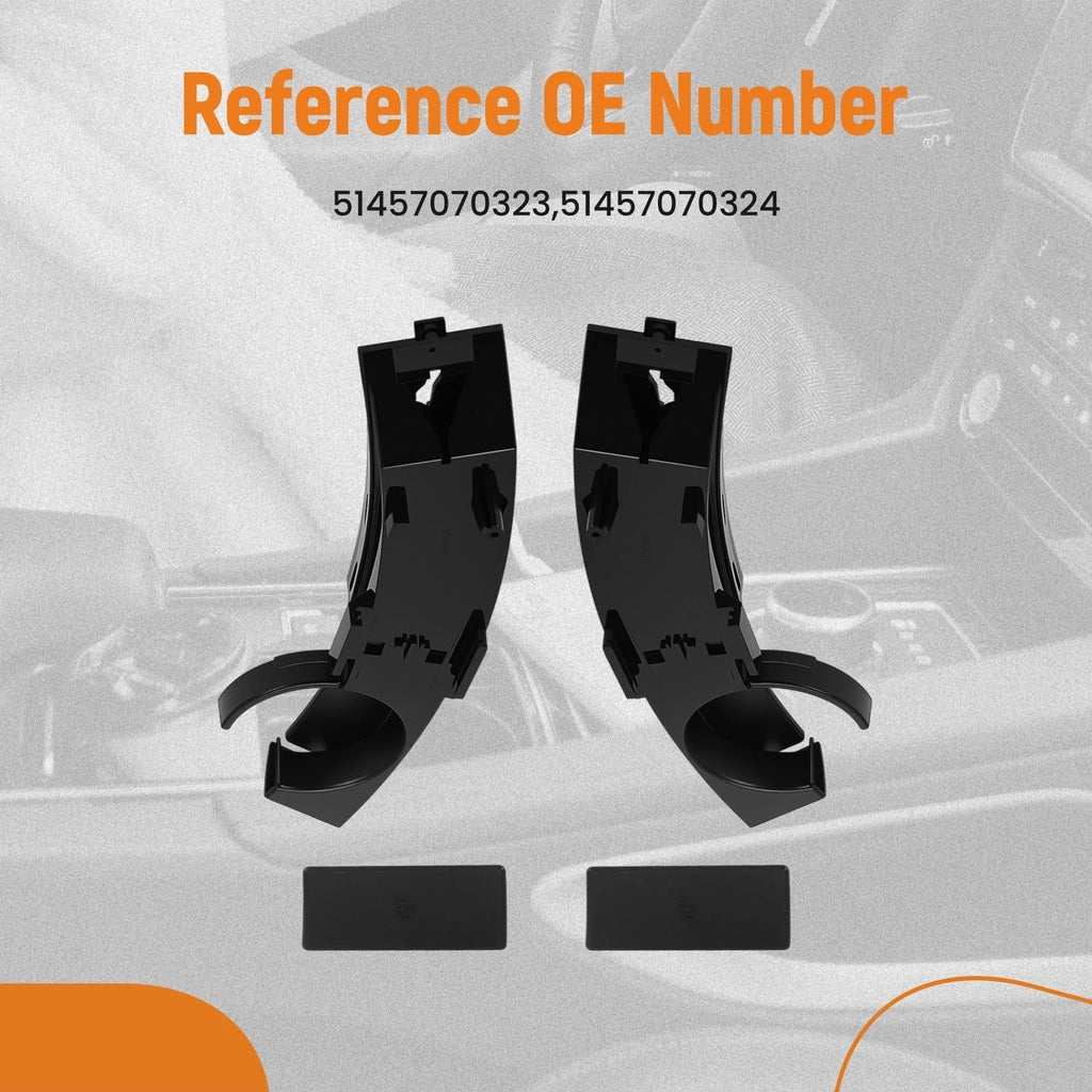 Black ABS Front Cup Holder for BMW Z4 E85 E86 (2003–2008) 51457070323 L/R