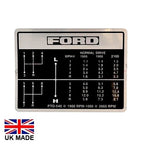 Gear Change Decal for Ford 4000 5000 7000 4600 (1965–1985)