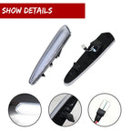 2X Clear White LED Rear Fender Side Marker Lights for Nissan Maxima (2000–2003)