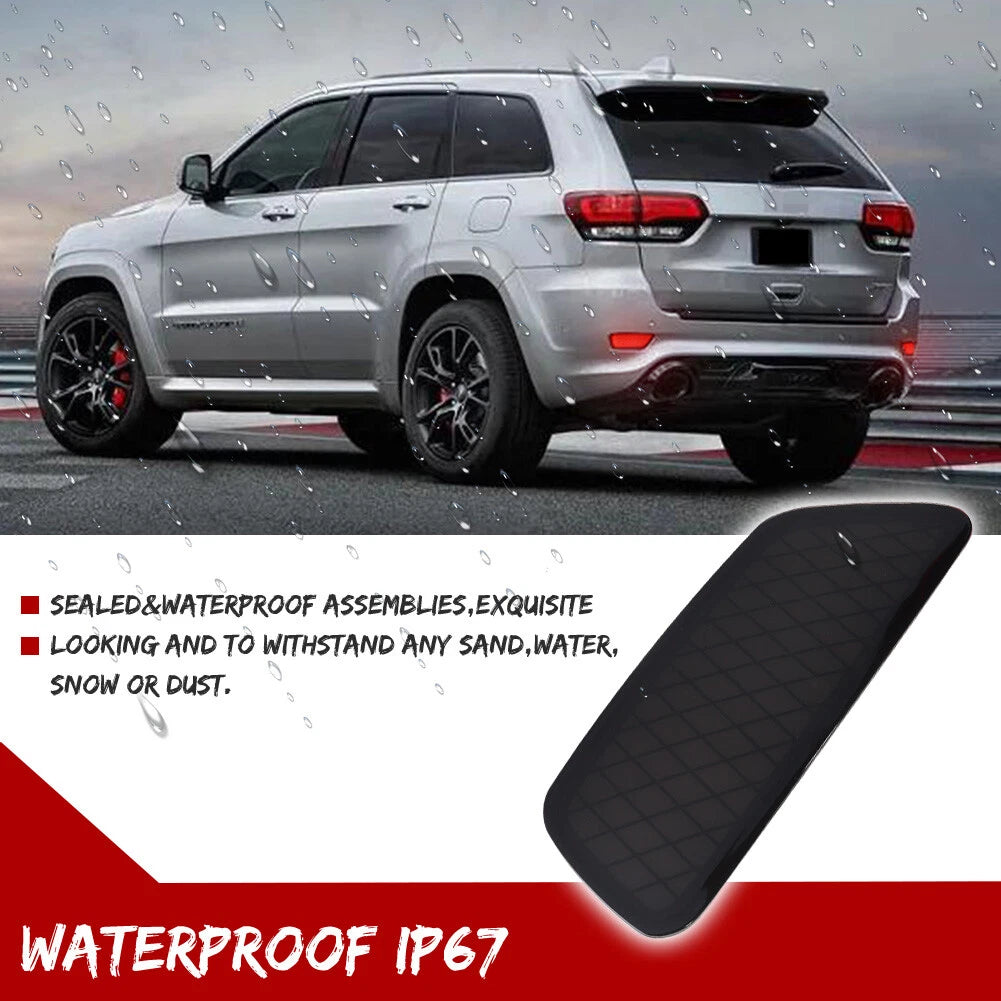2X Blackout Smoke LED Rear Bumper Reflector Lights for Jeep Grand Cherokee