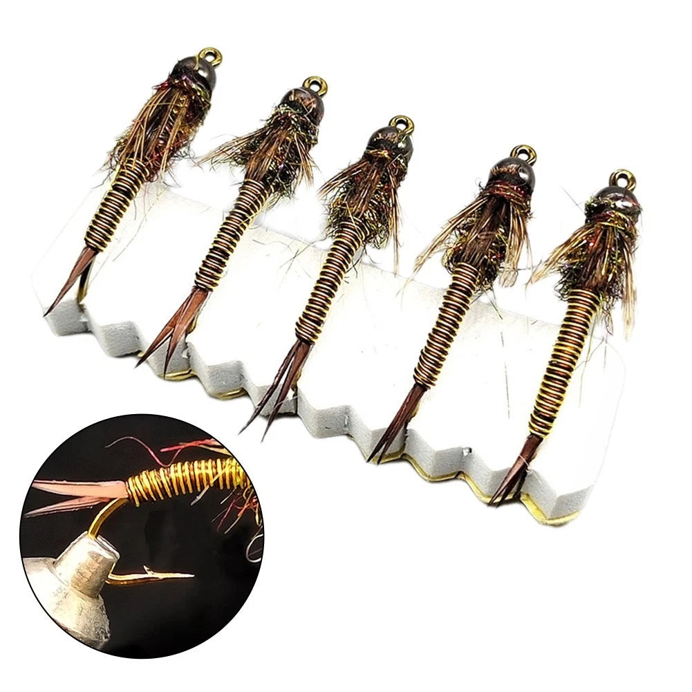 Stonefly Nymph Lure Bait for Trout Bass Grayling (Heavy Bead Head)
