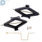Set of 2 Stabilizer Leveling Scissor Jacks for RV Camper Trailer (24")