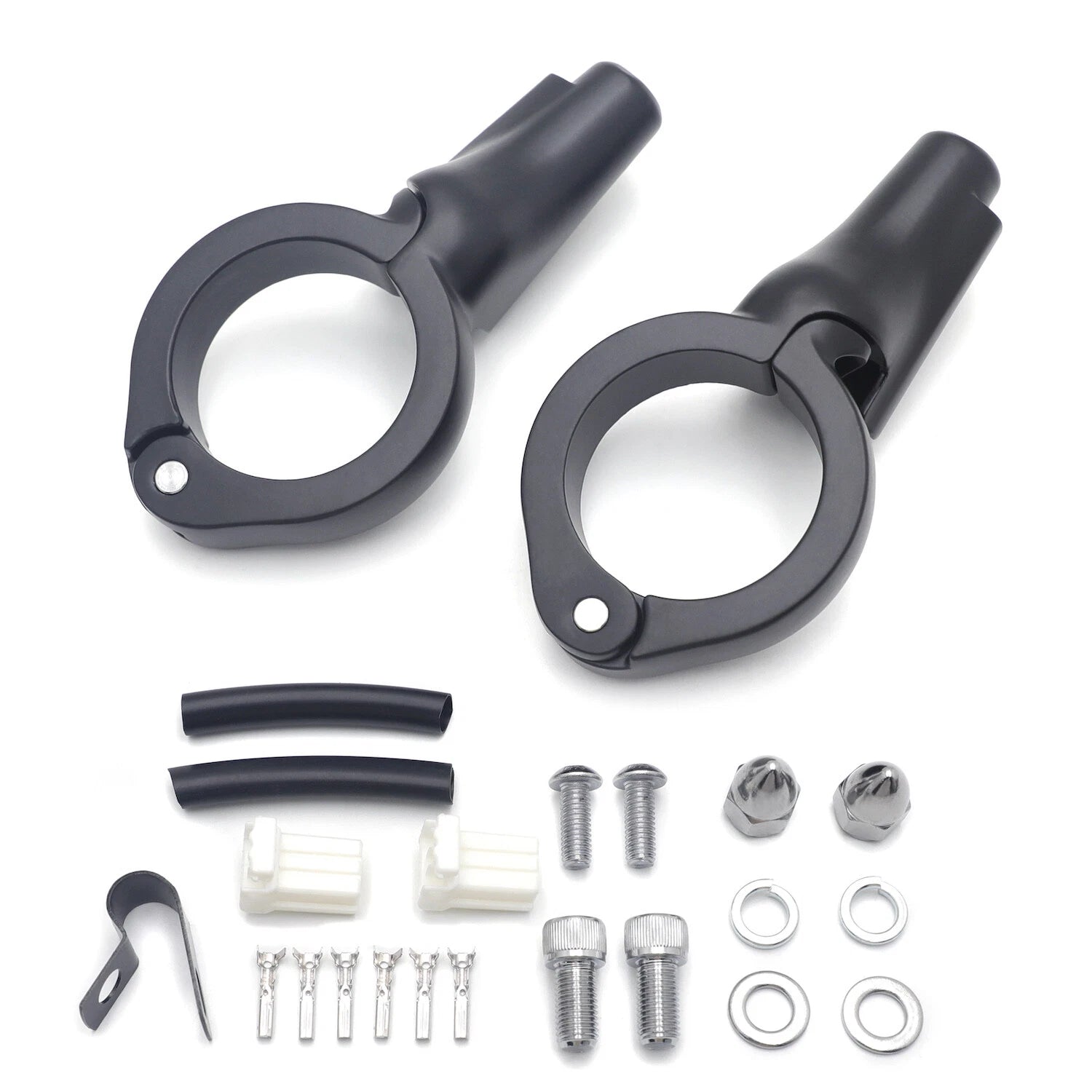 Turn Signal Relocation Kit for Harley FXD Dyna (2008–2017) Flat Black