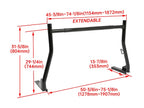 Adjustable Steel Ladder Rack for Pickup Truck Bed (Universal)