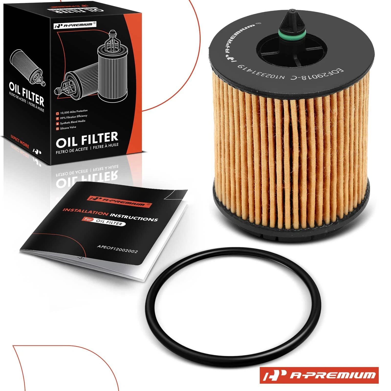 Engine Oil Filter for Chevrolet Equinox (2010–2017), Malibu (2004–2014), Impala (2000–2014)