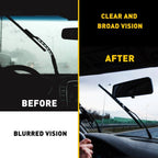 2 Pair Silicone Frameless Wiper Blade Refills for Universal (28")