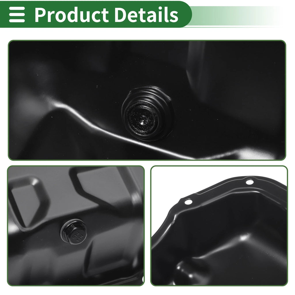 1 Pc Engine Oil Pan No.11200PAAA00 for Honda Accord (1998–2002) Iron Black