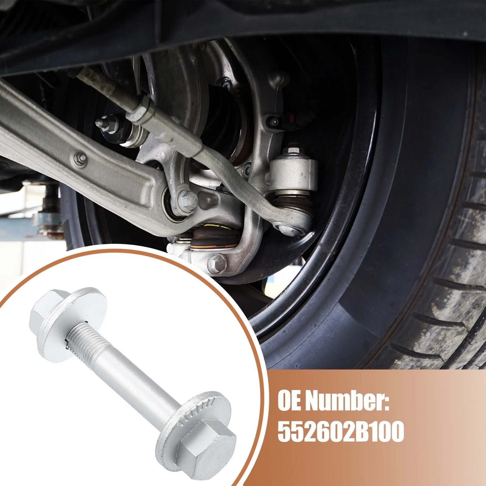 Set of 2 Camber Eccentric Bolts for Hyundai Santa Fe (2007–2009) No. 552602B100