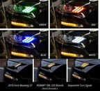 Pair LED DRL Board for Ford Mustang (2018–2020) Multi Color Bluetooth