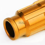 20 PC Open End M12x1.5 50mm Tall Orange Aluminum Lug Nuts for JDM Vehicles