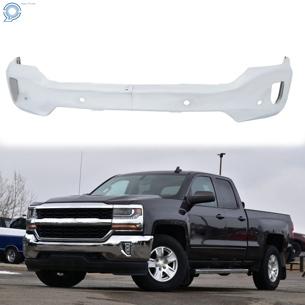 Chrome Front Bumper Face Bar for Chevrolet Silverado 1500 (2016–2018)