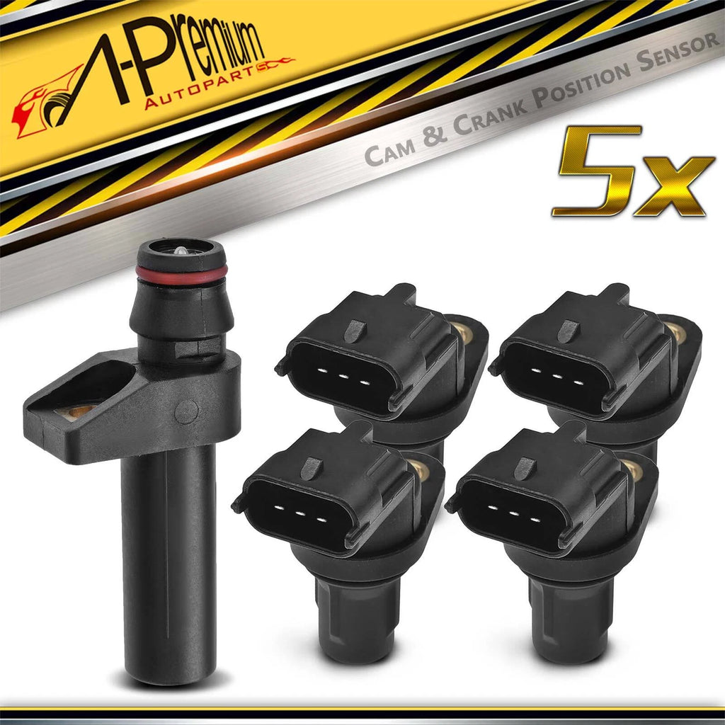 Set of 4 Camshaft & Crankshaft Position Sensors for Benz R129 SL500 SL600