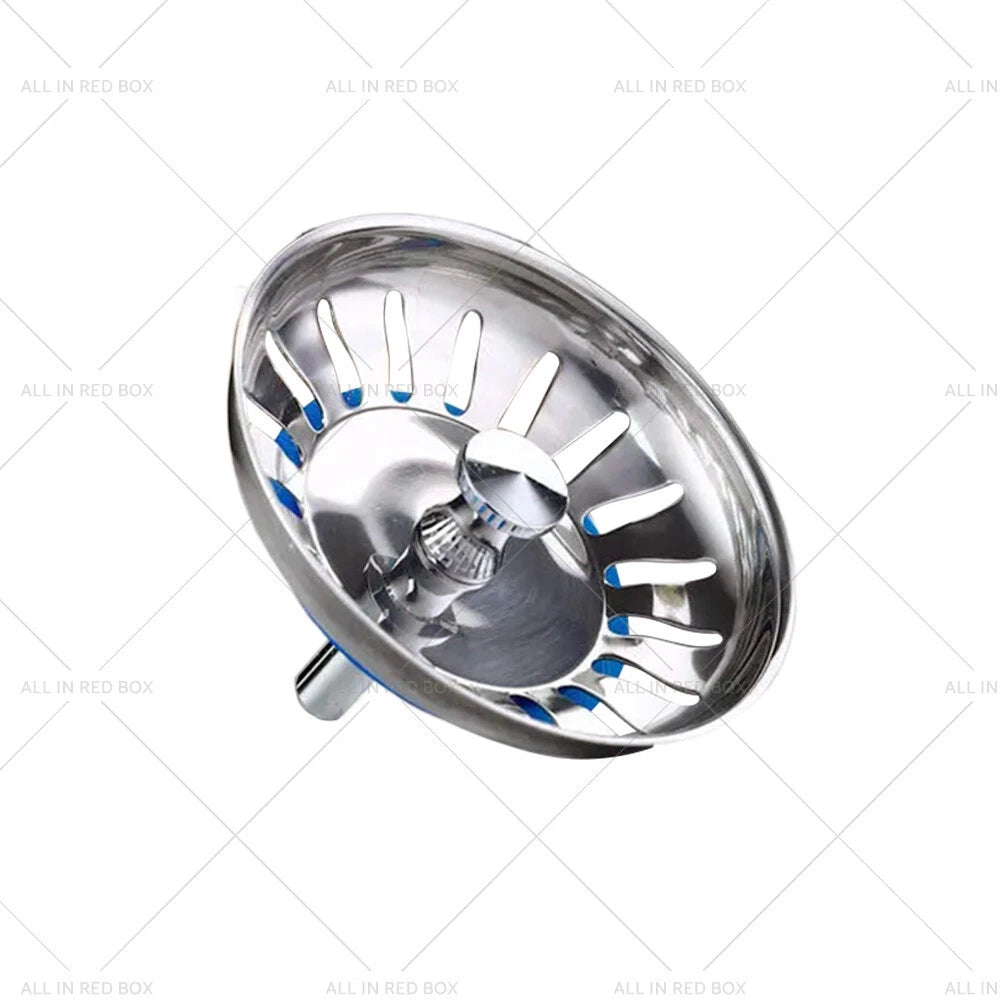 Stainless Steel Sink Strainer Plug Waste Drain Stopper Filter