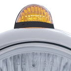 H4 LED Headlight Bulb and Dual Mode LED Signal Amber Lens for Jeep (2014–2020)