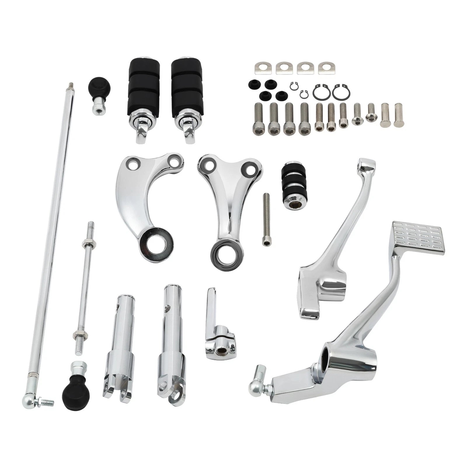 Forward Controls Pegs Lever for Harley Sportster 883 1200 (2004–2013) Chrome/Black