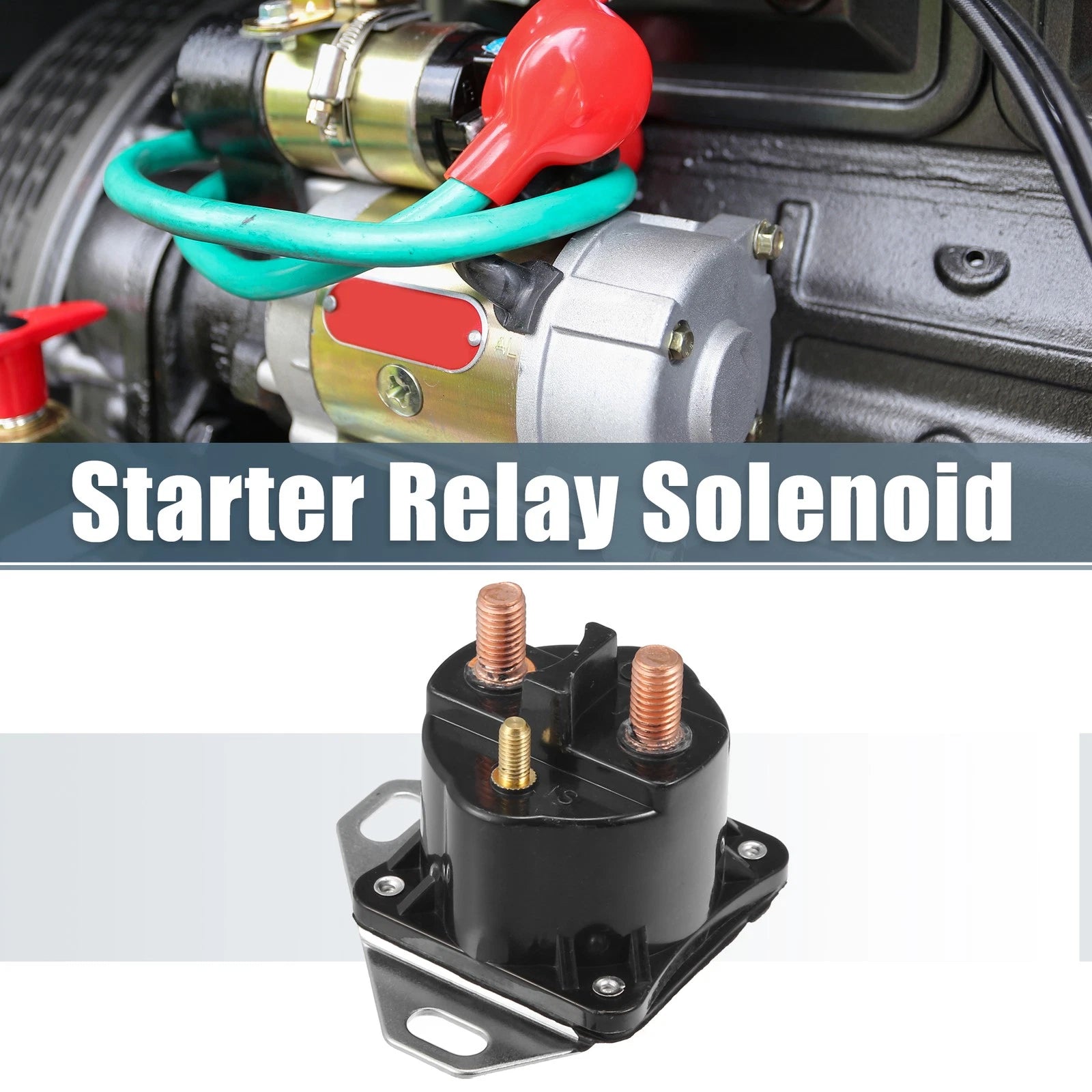12V Starter Solenoid Switch Relay for Ford  - 3 Terminals