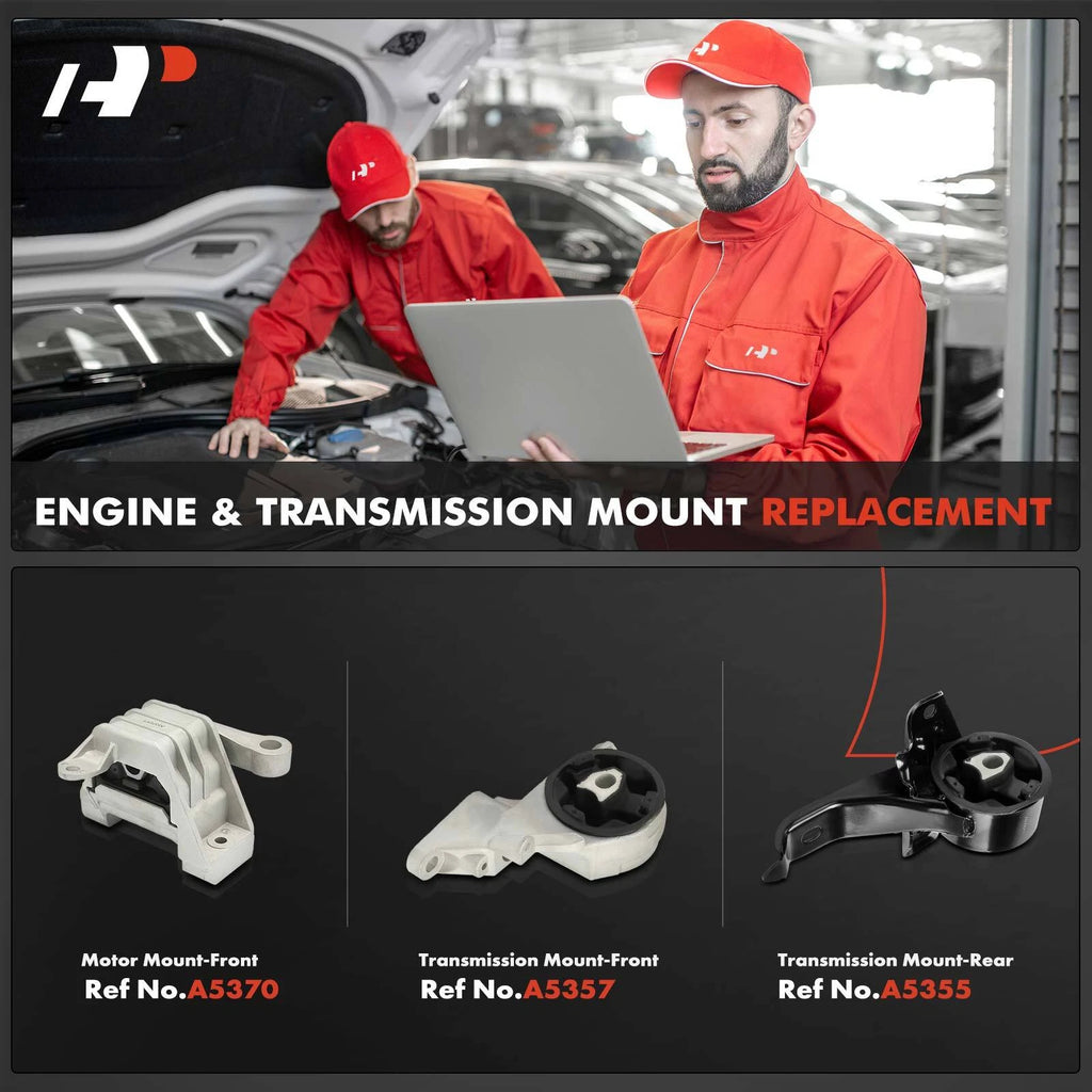 3x Engine Mount & Transmission Mount for Chevrolet Malibu (2006-2008)