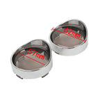 Turn Signal Light Trim Ring Visors Bezels Smoke Lens for Harley Touring Dyna