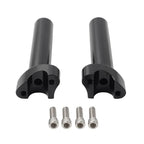 6" Black Straight Handlebar Risers for Harley Heritage Softail Dyna FXD