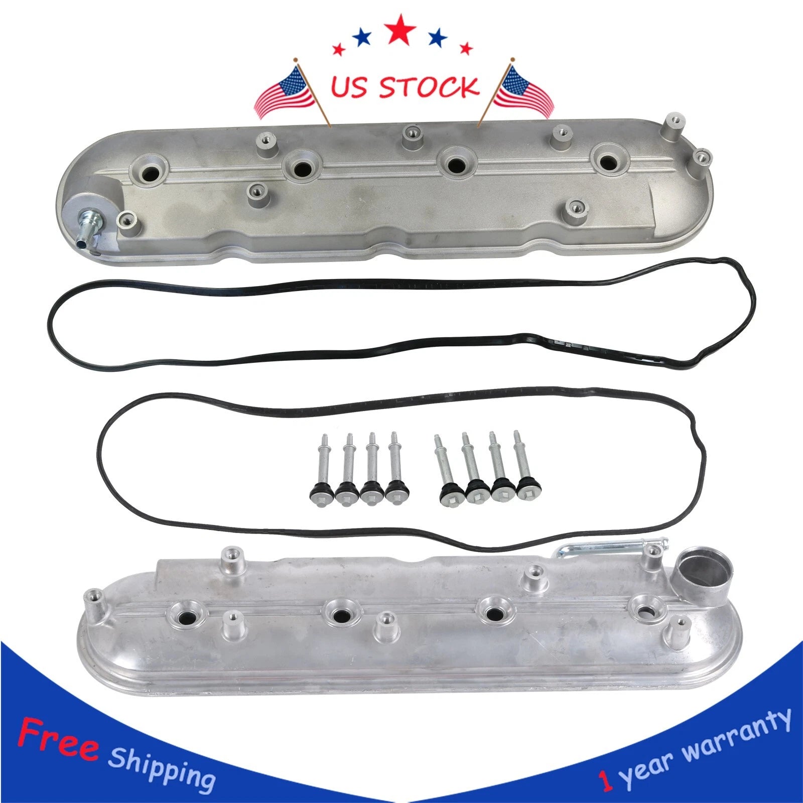 Valve Cover Set for Chevy Silverado GMC Sierra (1999–2008)