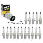 Wix Engine Oil Filter & NGK 16 V-Power Spark Plugs for W163 ML500 (2000–2005)